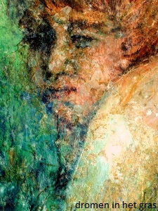 anita snik-broeken, digitaal olieverfschilderij, dromen in het gras